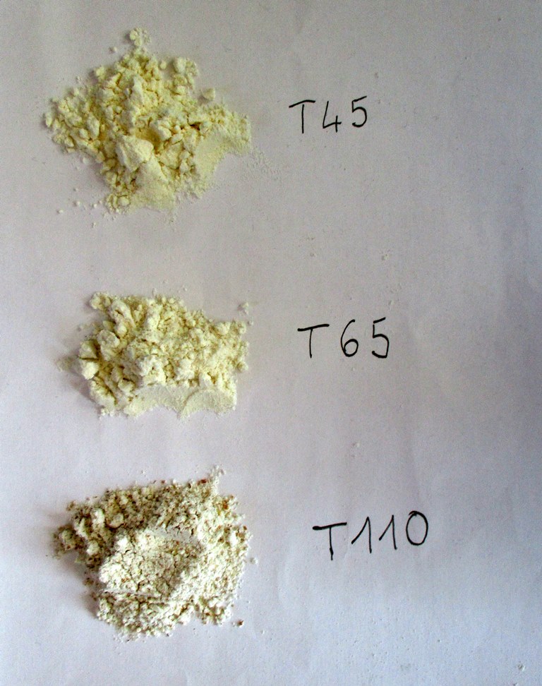 Les différents types de farine